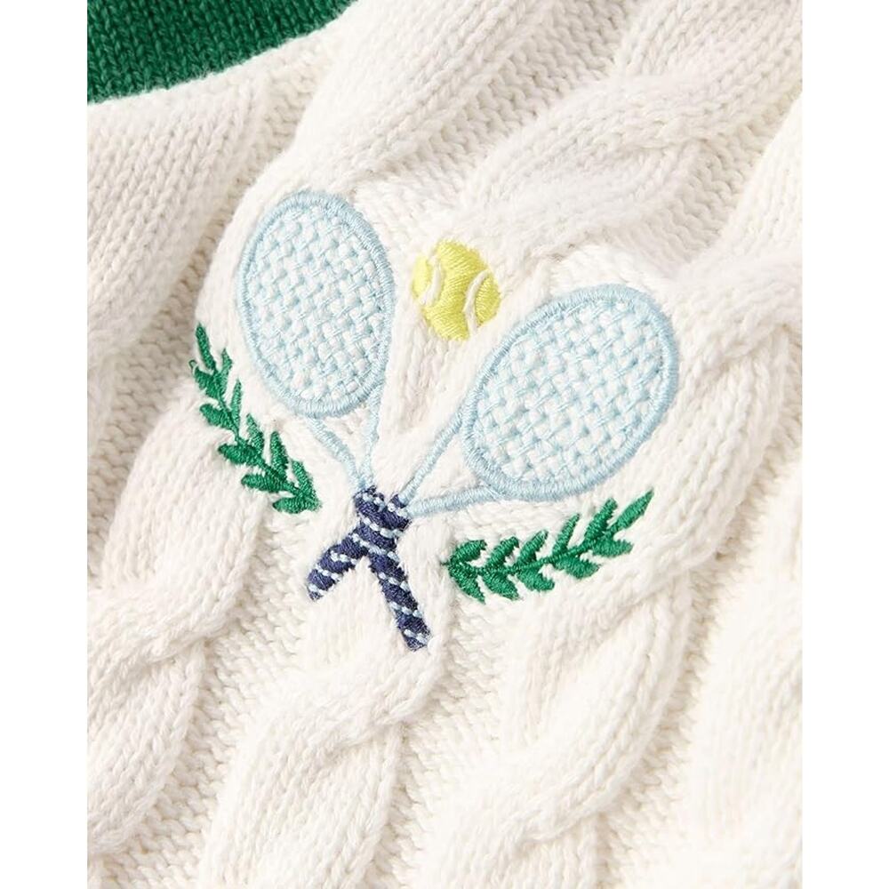 NWT Gymboree Boys and Toddler Long Sleeve V-Neck Pullover Sweater Tennis Polo 8 - Picture 3 of 3